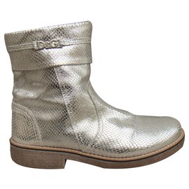 Dolce & Gabbana-Dolce & Gabbana Junior p Stiefeletten 39-Silber