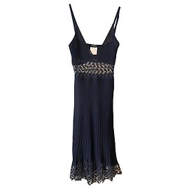 Chanel Black Viscose Dress Black