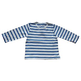 Petit Bateau Cotton T-shirt Blue Eggshell 12m Blue Eggshell
