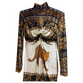 Gianni Versace Robes Imprimé léopard