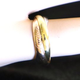 Cartier-Cartier tricolore 18k Taille de bague Trinity 49-Multicolore
