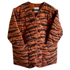Anine Bing Elizabeth Shell Jacke Schwarz Orange