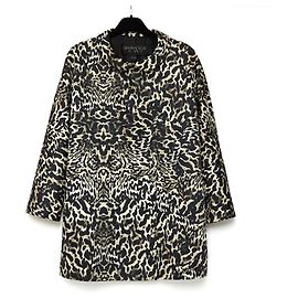 Giambattista Valli Leopard Print Polyester Trench Coat 38FR Leopard print