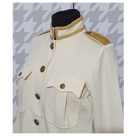 Ralph Lauren-Jacken-Weiß,Mehrfarben ,Golden