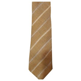 Ermenegildo Zegna-ERMENEGILDO ZEGNA / CASHMERE TIE / NEW-Beige,Light blue