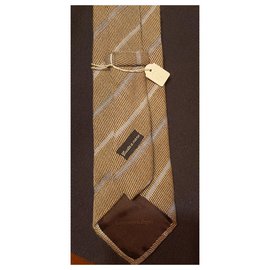 Ermenegildo Zegna-ERMENEGILDO ZEGNA / CASHMERE TIE / NEW-Beige,Light blue