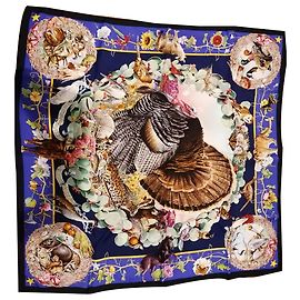 Hermès Flora e fauna del Texas Blu scuro