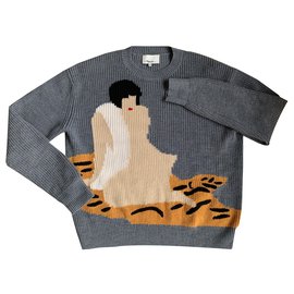 3.1 Phillip Lim Grauer Wollpullover Unisex Grau