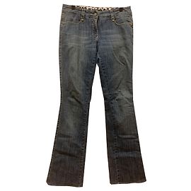 Jeans ROCCOBAROCCO Blu Navy Cotone Cristalli Blu navy