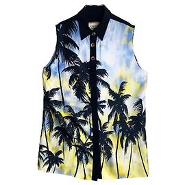 Fausto Puglisi camisa de seda Multicor