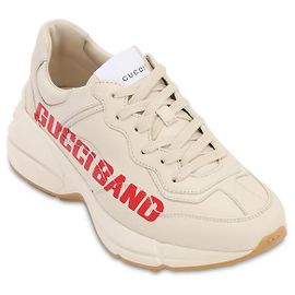 Gucci Band 50TÊNIS DE COURO MM RHYTON Branco