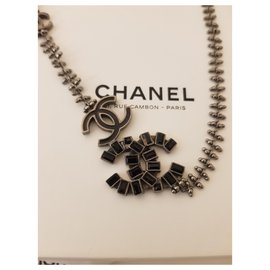 Chanel-Halskette / Stirnband-Schwarz