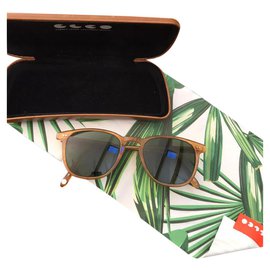 Garrett Leight Brooks Sunglasses Light Brown Wool Light brown