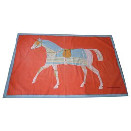 Hermès-HERMES Vintage Cotton Pareo-Multiple colors