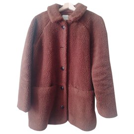 SéZane-Isae Coat Hazel Dark-Dark brown
