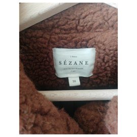 SéZane-Isae Coat Hazel Dark-Dark brown