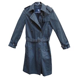 Trench Burberry nero in cotone Nero