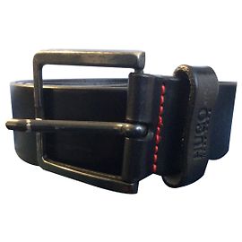 Hugo Boss Belt with red details Black Silvery
