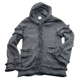Chanel Cashmere Jacket Dark Grey Size 36 Dark grey