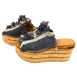 Chloé Mulas de cunha Azul
