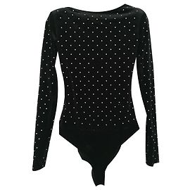 Autre Marque bershka stud velvet body Black