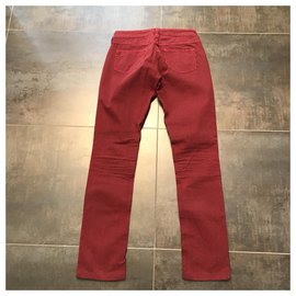 Isabel Marant Etoile-Pantaloni, ghette-Nero,Rosso