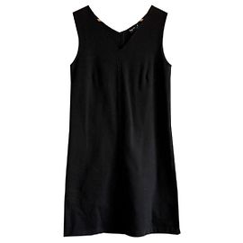 Agnès b. Schwarzes Baumwollkleid Schwarz