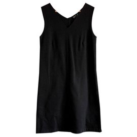 Robe Agnès b. en coton noir Noir