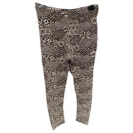 Chanel Pantaloni, ghette Nero Bianco D'oro