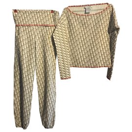 Dior completo pantalone Marrone Beige
