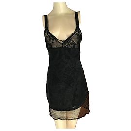 Vestido lencero Versace Jean Couture Negro