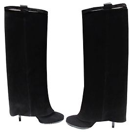 Botas de ante negras Givenchy Negro