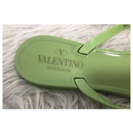 Valentino Garavani-Sandalias de dedo en verde claro / hierba-Verde claro