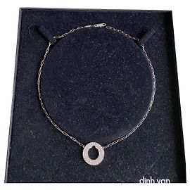 Collar modelo "target" DINH VAN 22 mm de diamantes Blanco