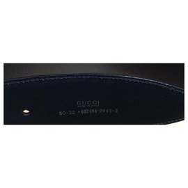 Gucci-Belt capital G; silver-Silvery,Navy blue