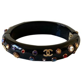 Chanel Pulseiras Preto Multicor