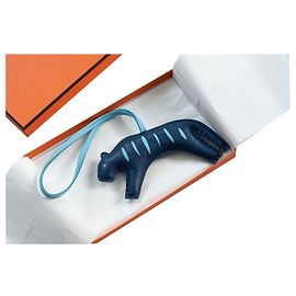 Hermès RooRoo Bag Charm Blue Leather Blue