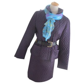 Strenesse-Skirt suit-Purple