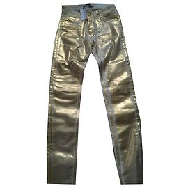 Faith Connexion Pantalones Dorado