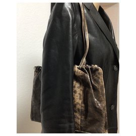 Gucci-Tasche aus Schlangenleder-Braun,Beige,Dunkelbraun
