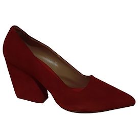 Escarpins Aeyde en daim rouge Rouge