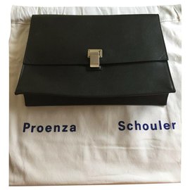 Proenza Schouler-Lunchbag Clutch-Black