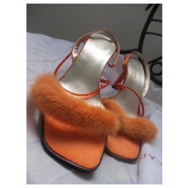 Escada-Des sandales-Orange