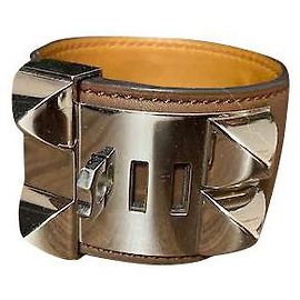 Hermès Collier de chien bracelet Beige