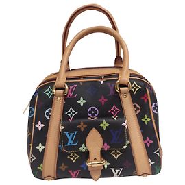 Bolsa de mão Louis Vuitton em couro multicolorida Multicor