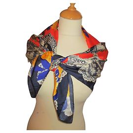 Lenço Christian Lacroix de seda multicolorido Multicor