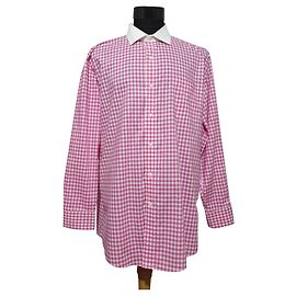 Ralph Lauren Gingham Hemd Rosa Weiß Baumwolle Pink Weiß