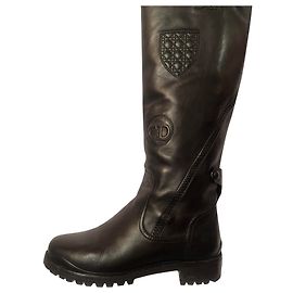 Botines Dior de piel negra Negro