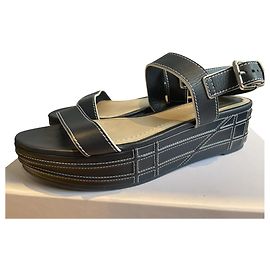 Sandali Dior in pelle blu navy Blu navy