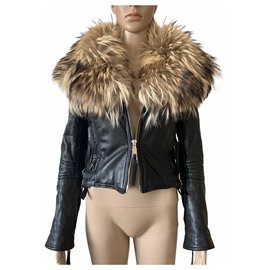 Dsquared2 Coats, Outerwear Brown Black